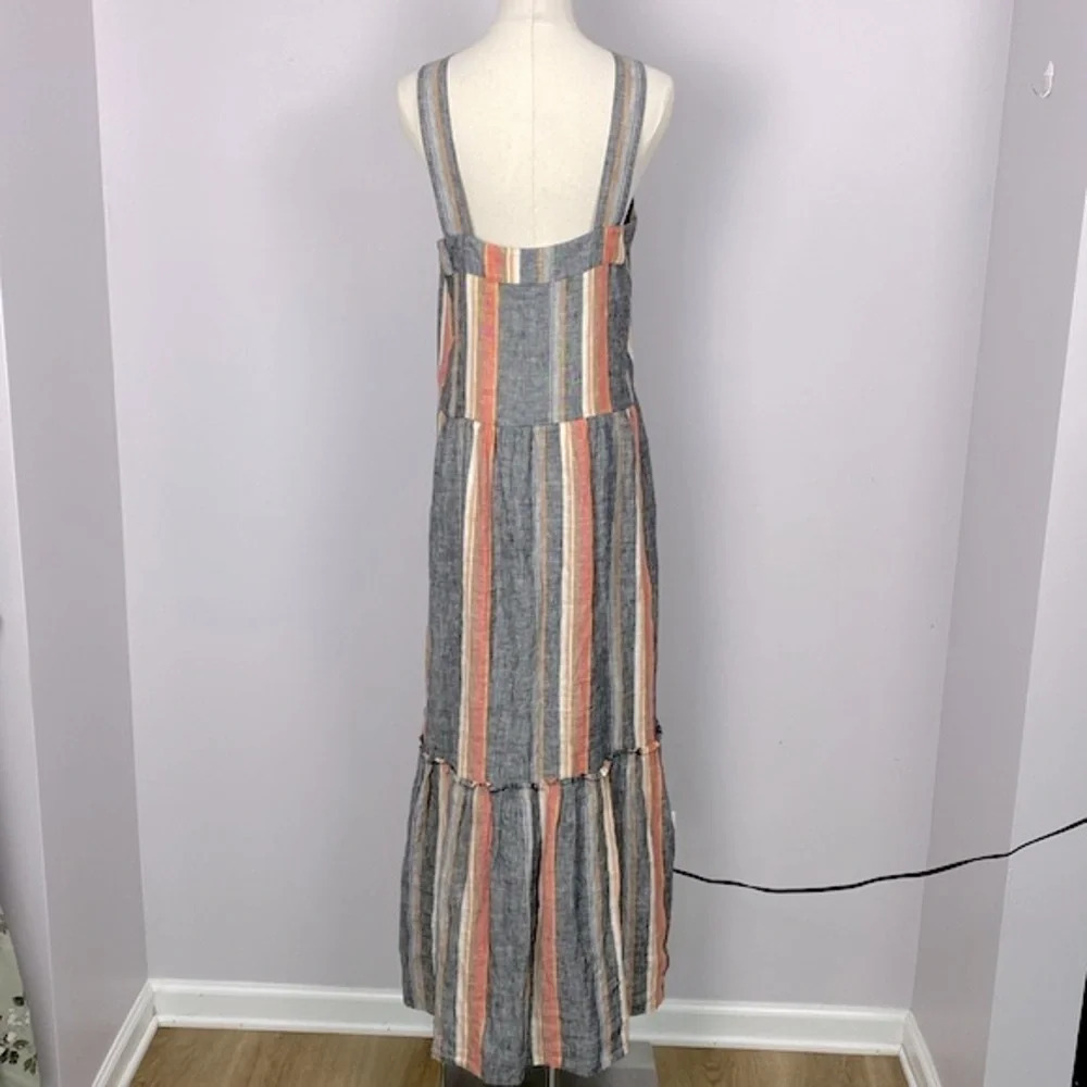 joie Rosabel Halter 100% Linen Tiered Maxi Dress Nordstrom size medium - Picture 9 of 16